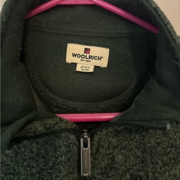 Woolrich Men's Zip-Up Forest Sweater - Picture 2 of 3